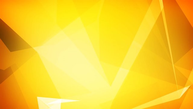 3d render of yellow tringles connected each other with smooth animation and spinning camera. Seamless loop.