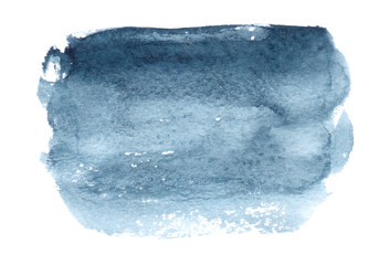 Abstract dark blue watercolor background hand painted. This is the color of indigo.