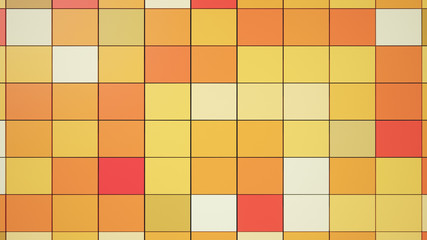 Colorful cubes as abstract background - 3D Rendering