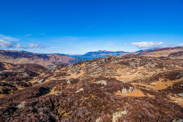 Derwent Water from Watendlath Tarn, Lake District, UK, 2015