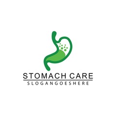 Stomach Care logo design vector