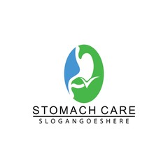 Stomach Care logo design vector