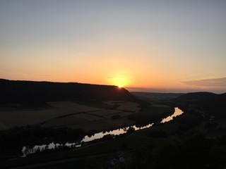Beautiful Sunset at Deising/Germany