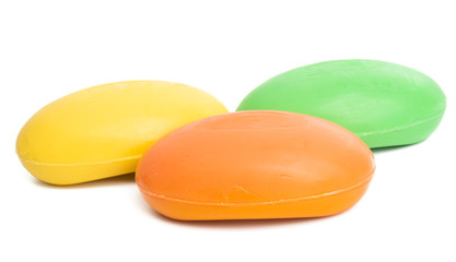 color soap isolated