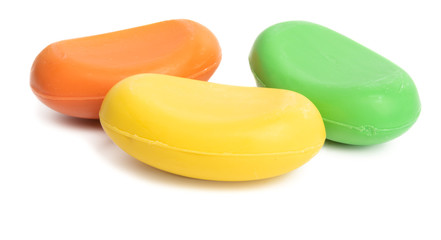 color soap isolated