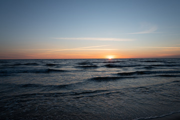 Fototapeta na wymiar Sonnenuntergang auf Sylt