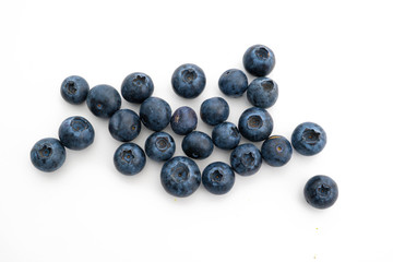 blueberries isolated on white background