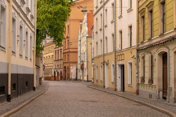 Fototapeta na wymiar Latvia. Riga street view.