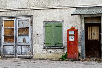 old abandoned gas station