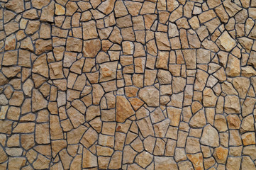 Brown stone wall background.