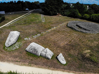 Grand menhir brisé d'Er Grah, morbihan, france