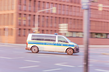 Polizei Einsatz Fahrzeug Deutschland Bayern