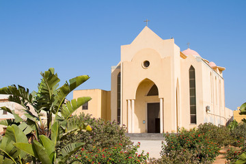 Lampedusa church - obrazy, fototapety, plakaty