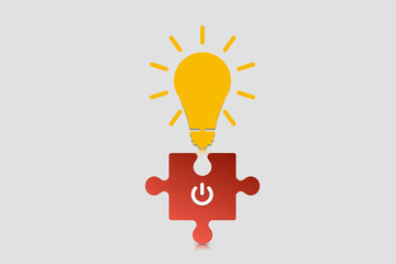 Ideas to create and build.  The yellow light bulb on the red jigsaw has a power button.  Creative...