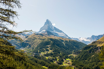 Zermatt, Matterhorn, Furi, Zmutt, Zmuttgletscher, Wanderweg, Alpen, Gletscher, Wallis, Sommer, Schweiz