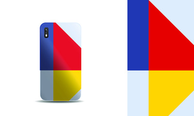 abstract colorful phone case design template