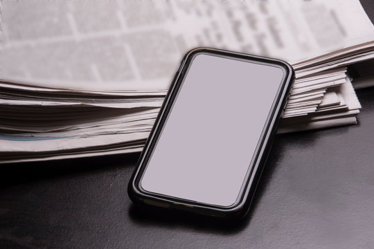 Newspaper news and views through  newspaper publications being replaced with  online web based technology .