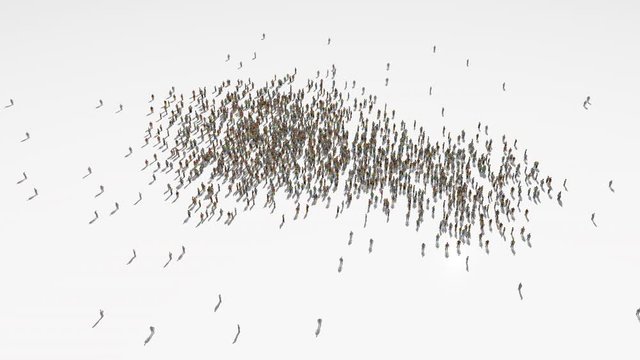 benin map. Group of people walk and create a map of benin.