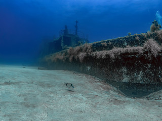 The wreck of the P31 Patrol Boat in Gozo, Malta