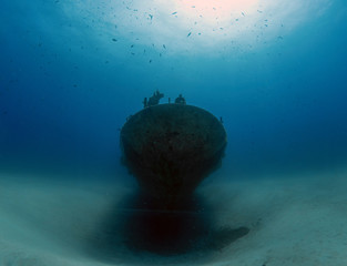The wreck of the P31 Patrol Boat in Gozo, Malta