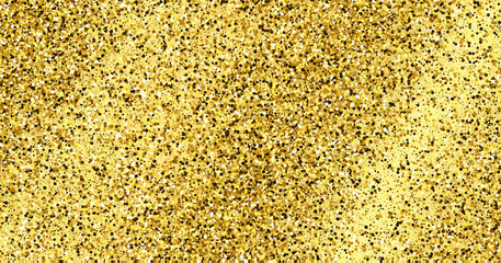 Golden glittering background with glitter effect