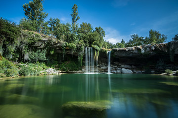 Fototapeta na wymiar A waterfall in the forest