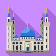 Islam temple icon. Flat illustration of islam temple vector icon for web design