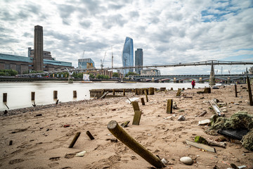 Ebbe an der Themse - London - UK, 