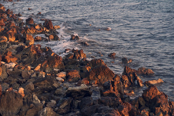 K&uuml;ste im Abendlicht