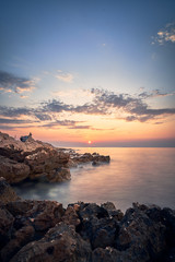 ruhiger Sonnenuntergang