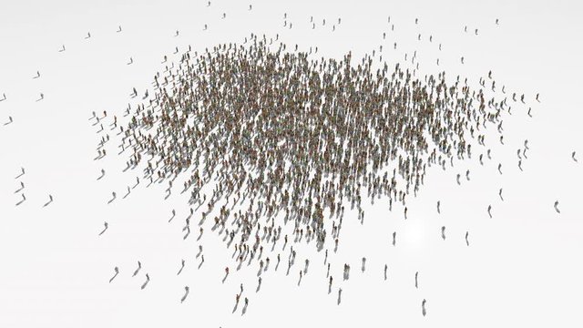 dr congo map. Group of people walk and create a map of dr congo.