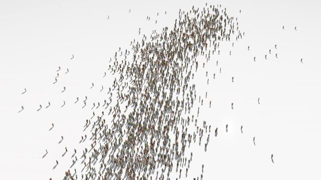 gambia map. Group of people walk and create a map of gambia.