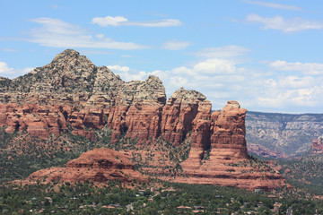 Sedona Stadt. Ausgang des Oak Creek Canyon im Verde Valley.