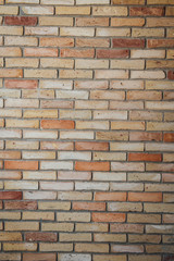 Brown brick wall background and texture vintage style