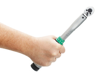 Torque wrench in hand