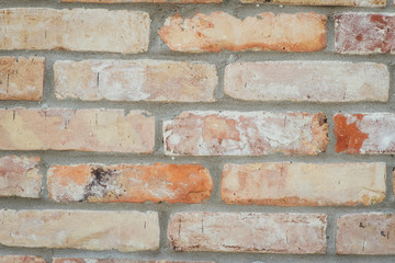 Fototapeta premium Brown brick wall background and texture vintage style