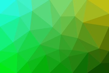 Abstract green and yellow Triangle Geometrical Multicolored Background, Vector Illustration 