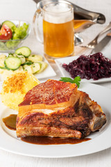 grilled frankonian schaeufele