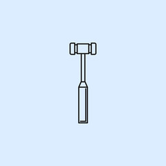 knee hammer line icon. Element of Medecine tools Icon. Signs, symbols collection, simple icon for websites, web design, mobile app