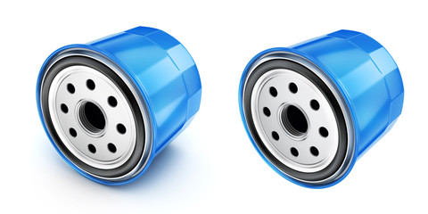Oil filter car, 3d illustration