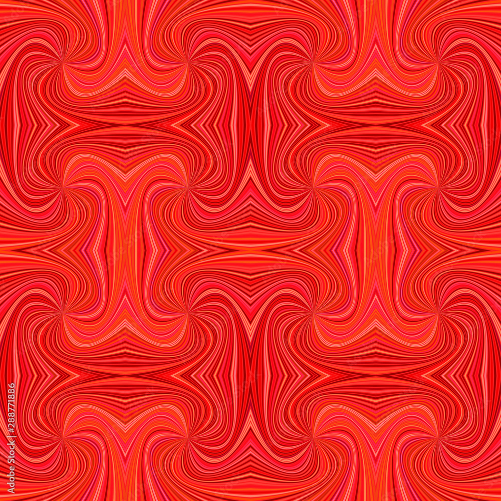 Poster red seamless abstract psychedelic spiral ray stripe pattern background - vector illustration