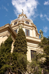 Obraz premium view of architectural church facade