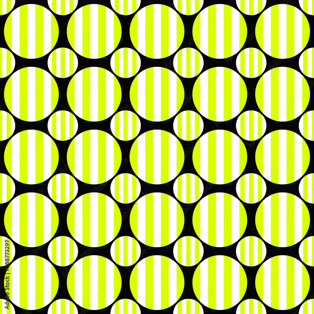 Poster simple seamless circle pattern background design - colored vector graphic