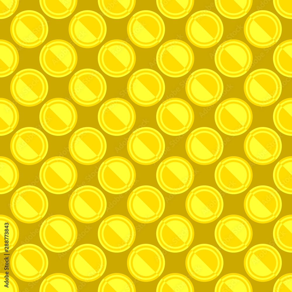 Poster simple seamless circle pattern background design - color vector graphic