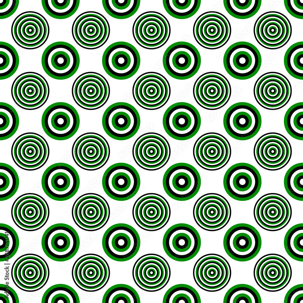 Poster seamless geometrical circle pattern background - vector design