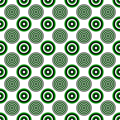 Fototapeta premium Seamless geometrical circle pattern background - vector design