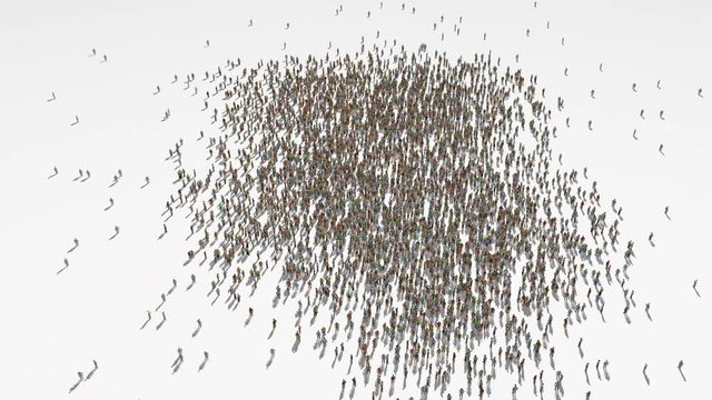 rwanda map. Group of people walk and create a map of rwanda.