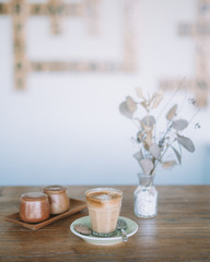 Coffee latte to start the day