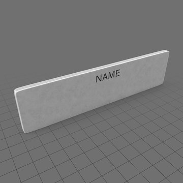 Magnetic name tag