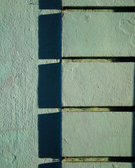 Abstract of light and shadows on a wall